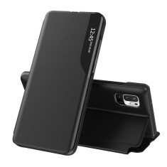 Husa Xiaomi Redmi Note 10 5G Eco Leather View flip tip carte, negru