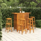 Set mobilier de bar de gradina, 5 piese, lemn masiv de acacia GartenMobel Dekor, vidaXL