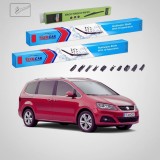 Cumpara ieftin Ștergătoare Seat Alhambra 710 2010-2022 | Set Față și Spate Flat &ndash; TeamCar&reg;