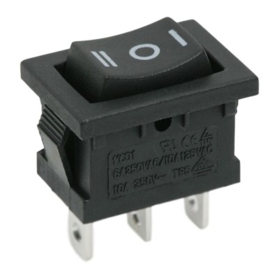 Intrerupator basculant 1 circuit 6A-250V ON-OFF-ON marcaj I-O-II Best CarHome foto