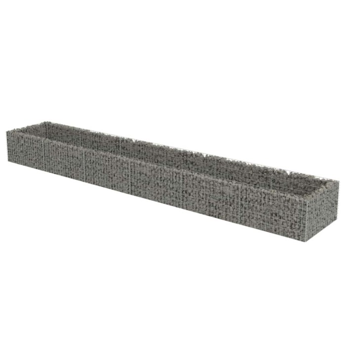 Strat inaltat gabion, 540 x 90 x 50 cm, otel galvanizat