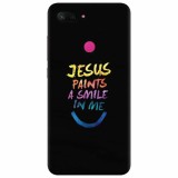 Husa silicon pentru Xiaomi Mi 8 Lite, Jesus Paints A Smile In Me