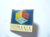 Insigna Romania ME - Constructii Electro - Mecanica , l= 2cm
