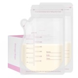 Cumpara ieftin Pungi de depozitare a laptelui matern, Set 100 buc., Capacitate 250 ml, Pre-sterilizate igienic, Turnare usoara, Profil aplatizat pentru depozitare us