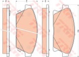 Set placute frana,frana disc OPEL MOKKA (2012 - 2016) TRW GDB1847