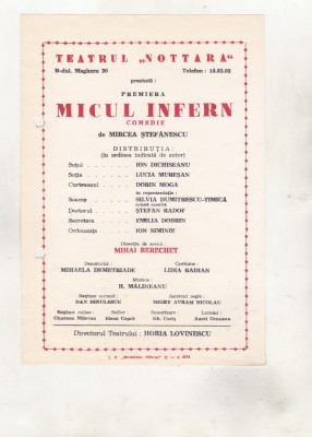 bnk div Afis mic - Teatrul Nottara - Micul Infern foto