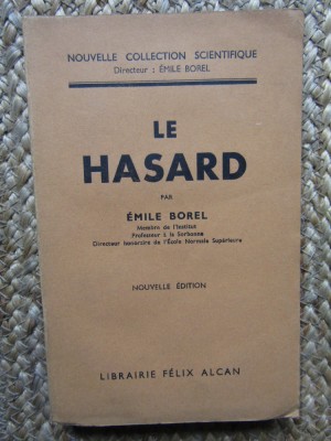 LE HASARD - &amp;Eacute;mile BOREL foto