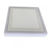 Spot LED Patrat Aplicat 24+12W 3000k-6500k Trei Functii SPN DL73S76
