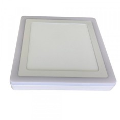 Spot LED Patrat Aplicat 24+12W 3000k-6500k Trei Functii SPN DL73S76 foto