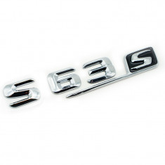 Emblema S 63_S pentru spate portbagaj Mercedes