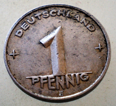 1.971 GERMANIA RDG DDR 1 PFENNIG 1953 E MULDENH&amp;Uuml;TTEN foto