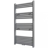 Radiator port-prosop &icirc;ncălzire centrală baie, drept, gri, 600x1160 mm, vidaXL