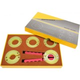 Deschiz?tor Reglabil Bezel pentru Ceas &ndash; 4 Capete de Schimb &ndash; Unealt? Profesional?