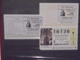 Bilete de loterie (3 buc. ) CHILE din ani diferiti - loteria &#039;&#039; La Purisima&#039;&#039; PUNTO AMIGO - NEFOLOSITE.