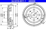 ATE 24.0218-0011.1 Tambur frana
