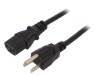 Cablu Alimentare 2m Negru 3x0.75mm2 IEC C13 JIS 8303 7A