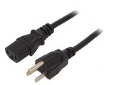 Cablu Alimentare 2m Negru 3x0.75mm2 IEC C13 JIS 8303 7A