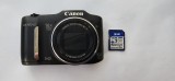 Aparat foto digital Canon PowerShot SX160 IS, 16MP, Black + CARD 2GB . FUNCTIONEAZA .