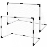 Poartă mini-fotbal pentru copii set 2 buc. 91,5 x 48 x 61 cm