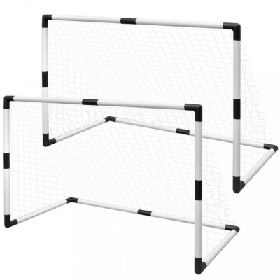 Poartă mini-fotbal pentru copii set 2 buc. 91,5 x 48 x 61 cm foto