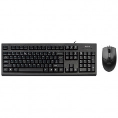 Kit tastatura + mouse A4Tech KR-85550, USB, Negru foto