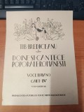 AS - TIB BREDICEANU - DOINE SI CANTECE POPORALE ROMANESTI, VOCE SI PIAN, CAIET IV