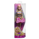 PAPUSA BARBIE FASHIONISTA BLONDA CU APARAT DENTAR SuperHeroes ToysZone, Mattel