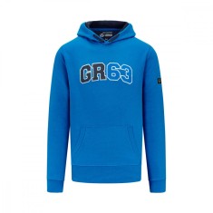 Mercedes AMG Petronas hanorac de bărbați cu glugă George Russell blue F1 Team 2023 - XXL