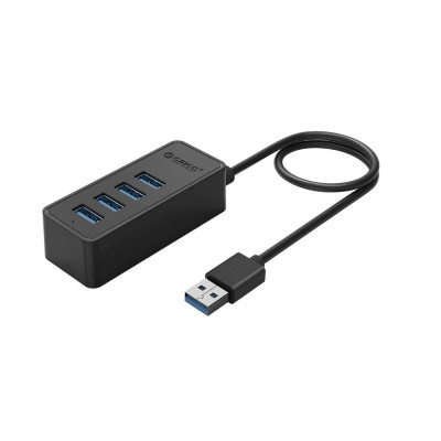 Hub USB cu 4 porturi USB 3.0 pentru PC / laptop, port micro USB de alimentare foto