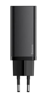 INCARCATOR retea Baseus GaN2 Lite, Quick Charge 65W, 1 x USB 5V/3A, 1 x USB Type-C 5V/3A, negru &amp;quot;CCGAN2L-B01&amp;quot; (timbru verde 0.18 lei) - 6953156232938 foto