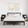 VidaXL Dulap de noapte 2 pcs Stejar negru 40 x 35 x 60 cm 875139