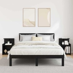 vidaXL Dulap de noapte 2 pcs Stejar negru 40 x 35 x 60 cm 875139