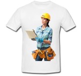 Tricou &quot; Female construction worker &quot;