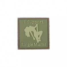 Patch "I SUPPORT SINGLE MUMS" 3D [GFC TACTICAL]