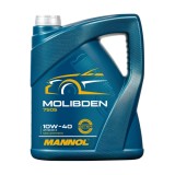 Ulei Motor MANNOL Molibden 10W40 7505 5 litri - Aditiv MoS2, Rulaj Mare, Benzina Diesel