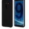 Huse silicon antisoc cu microfibra interior Samsung S9 Plus , S9+ , Negru