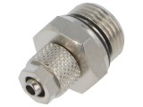 Fiting filet cu șurub, max. 15bar, alamă nichelată, 4mm