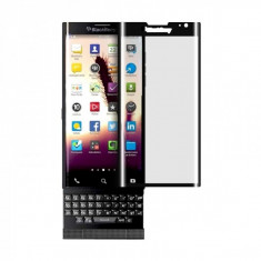 Folie protectie sticla securizata full size curbata pentru Blackberry Priv , negru foto