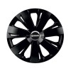 Set 4 capace roti Negre Cu Inel Cromat Energy R14 Compatibil Cu Daewoo, Autohelix MSA