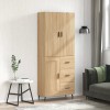 VidaXL Dulap &icirc;nalt, stejar sonoma, 69,5x34x180 cm, lemn compozit 3196030