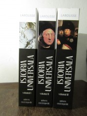 Larousse Istoria Universala (3 volume , Editura Univers Enciclopedic) foto