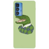 Husa compatibila cu Motorola G20 model Mr. Crocodile, Silicon, TPU, Viceversa, Transparent, Carcasa