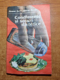 Carte de bucate - condimente si sosuri dietetice - din anul 1988