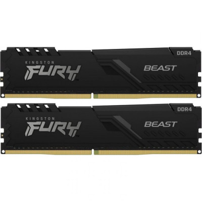 Memorie RAM Kingston Fury Beast, 16 GB DDR4, 3200 Mhz, Kit doua placute foto