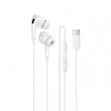 Handsfree USB-C Borofone BM100 Pro Fuente, Alb