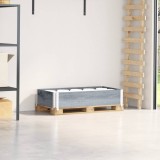 vidaXL Ramă pentru paleți, gri, 100x50 cm, lemn masiv de pin