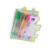 Set agenda unicorn si pixuri multicolore