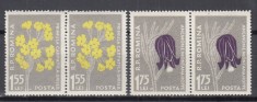 ROMANIA 1957 LP 432 LP 432 b FLORA CARPATINA VALORILE 1,55 LEI SI 1,75 LEI+EROAREA &rdquo;M&rdquo; STARE MNH