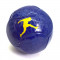 Mini minge fotbal, Pele, culoare albastra, 14x14x14 cm