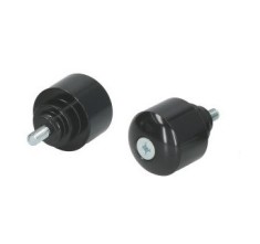 Set capete ghidon (contragreutati) negre - Honda CB 600 Hornet (98-08) - CB 900 Hornet - CBR 600 F (00-07) - CBR 1000 RR (04-07)